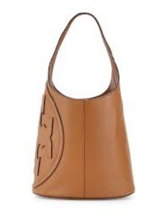 Tory Burch Handbags - Tory Burch Tan Leather Shoulder Hobo with Logo